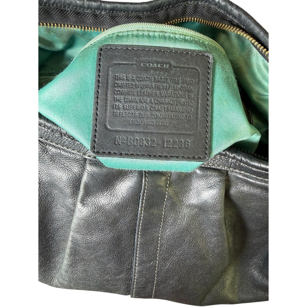 Y2K Vintage Coach Black leather Ergo Hobo Bag - Picture 5 of 9